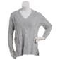 Juniors Pink Rose Oversized Boyfriend Mossy Cable Knit Sweater - image 1