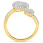 Diamond Classics™ 1/2ctw. White Diamond Twin Heart Ring - image 3