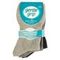 Womens gentle grip 3pk. Seamless Toes Crew Socks - Black Charcoal - image 1