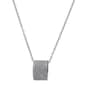 Sterling Silver Pave Rolling Disc Necklace - image 1