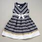 Girls &#40;7-16&#41; Bonnie Jean Striped Nautical Dress with Bow - image 1