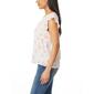 Juniors Wallflower Lace Trim Gauze Boho Blouse - image 4