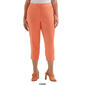 Plus Size Rafaella&#174; Satin Twill Capri Pants with Grommet Detail - image 5
