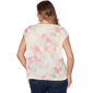 Plus Size Emaline Key Items Cap Sleeve Abstract Watercolor Blouse - image 1