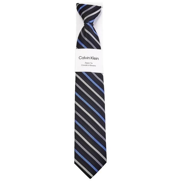 Boys Calvin Klein Gemstone Stripe Zipper Tie - image 