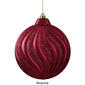DAK 6pc. Matte Glitter Swirl Shatterproof Disc Ornaments - image 3