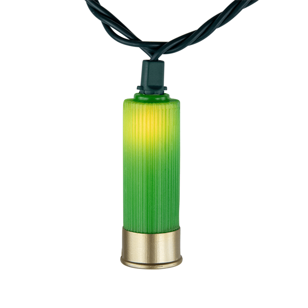 Northlight Shotgun Shells Green Patio Light Set, 10ct