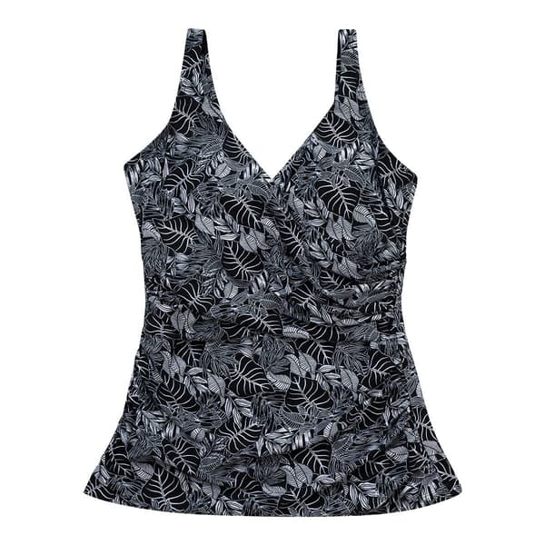 Womens Dolfin® Aquashape Botanical Wrap Tankini Swim Top