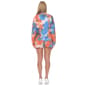 Womens White Mark Tie Dye Lounge Top And Shorts Set - image 2