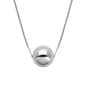 Large Sterling Silver Bead Slide Pendant Necklace - image 1