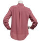Womens AK Anne Klein Long Sleeve Solid Button Down - image 2