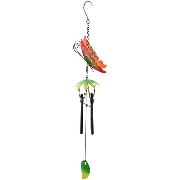 Northlight Seasonal 19in. Metal Butterfly Garden Wind Chimes