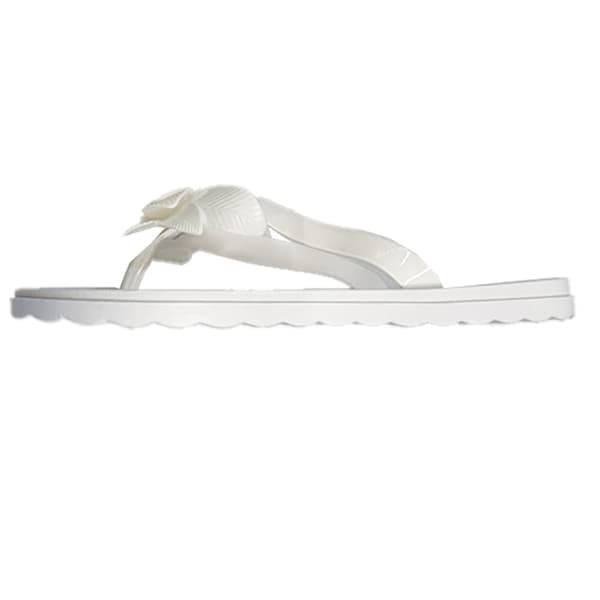 Womens Ashley Blue Bloom Chic Jelly Flip Flops