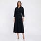 Petite MSK Long Sleeve Solid Midi Shirtdress - image 1