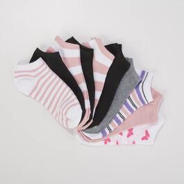 Girls Ella & Joy&#40;tm&#41; 10pk. Butterfly Flat Knit Low-Cut Socks