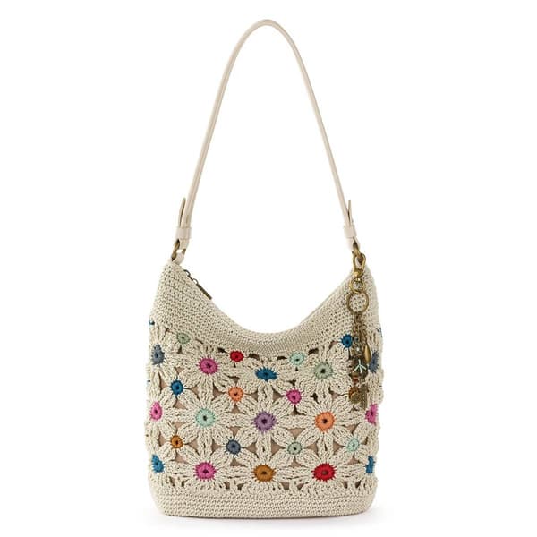 The Sak Sequoia Crochet Hobo - Natural Multi Flower