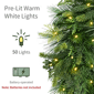 Puleo International 9ft. Warm White LED Artificial Garland - image 4