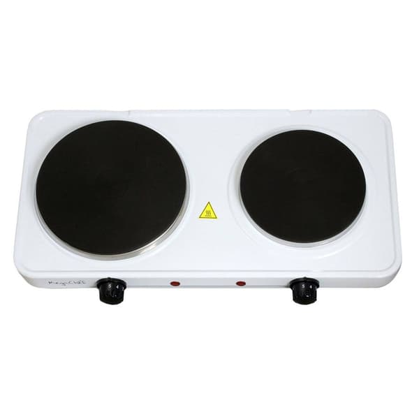 MegaChef Electric Portable Lightweight Dual Burner Cooktop