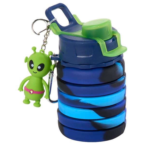 Hot Focus&#40;R&#41; Camo Collapsible Water Bottle With Keychain - image 
