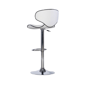Linon Home Decor Beldon White Faux Leather Adjustable Barstool - image 5