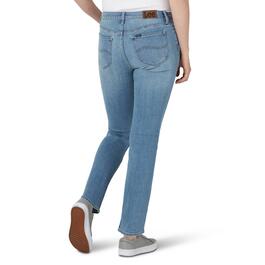 WomensLee® Legendary Straight Leg Black Denim Jeans - Short