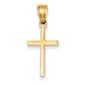 Unisex Gold Classics&#40;tm&#41; 14kt. Yellow Gold Polished Cross Pendant - image 1