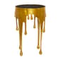 9th & Pike(R) Gold Aluminum Contemporary Accent Table - image 1