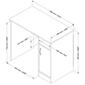 South Shore Axess Black Small Desk - image 2