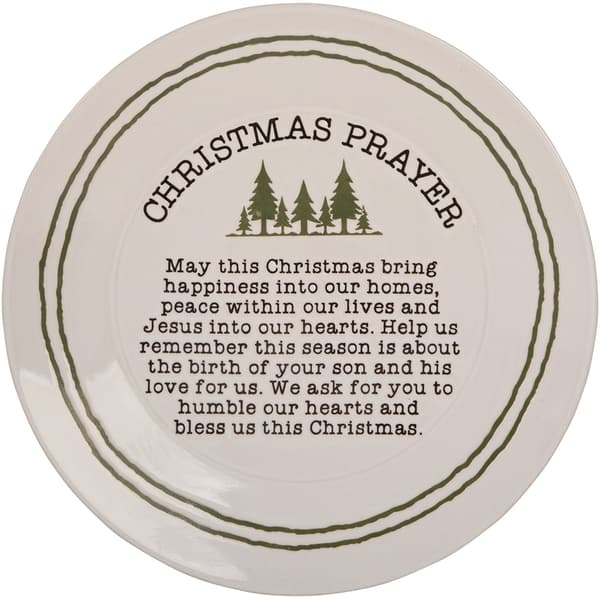 Home Essentials Christmas Prayer Giving Plate - image 