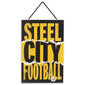 Open Road Steelers Slogan Small Hanging Wood - image 1