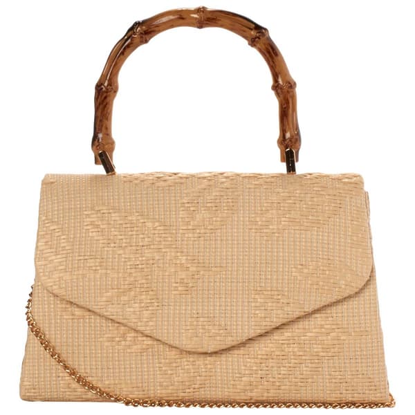 D''Margeaux Woven Evening Bag With Flap - image 