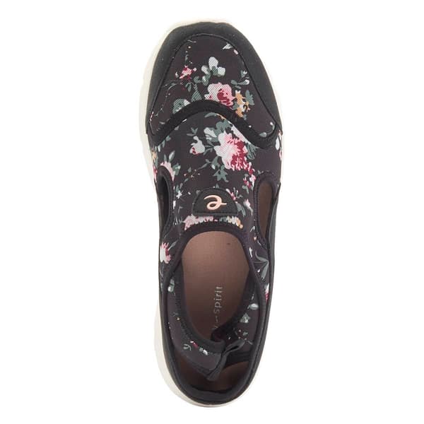 Womens Easy Spirit Bling Fashion Sneakers - Black