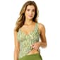 Womens Anne Cole Sierra Woodblock Tankini Swim Top - image 3