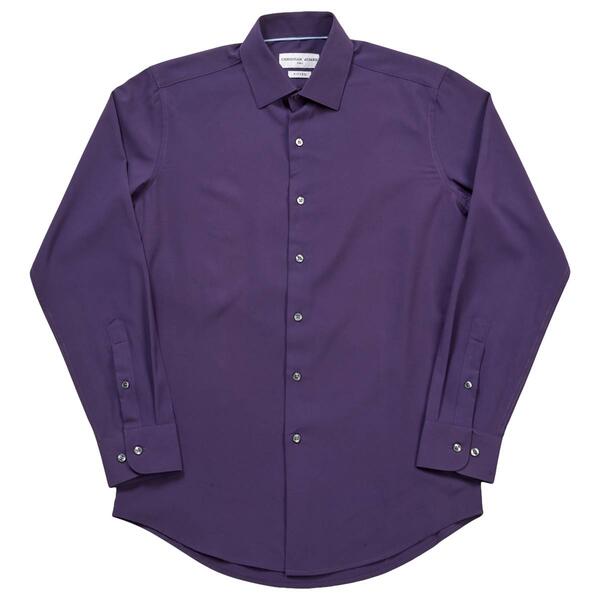 Mens Christian Aujard Fitted Dress Shirt - Purple - image 