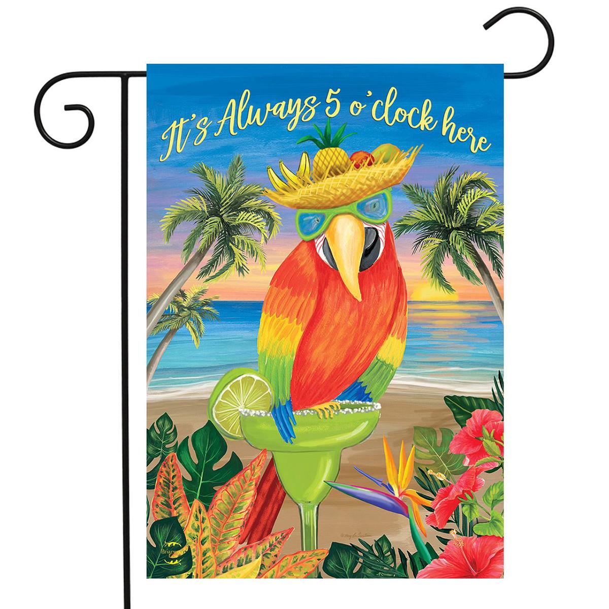 Briarwood Lane Always 5 O’Clock Summer Garden Flag