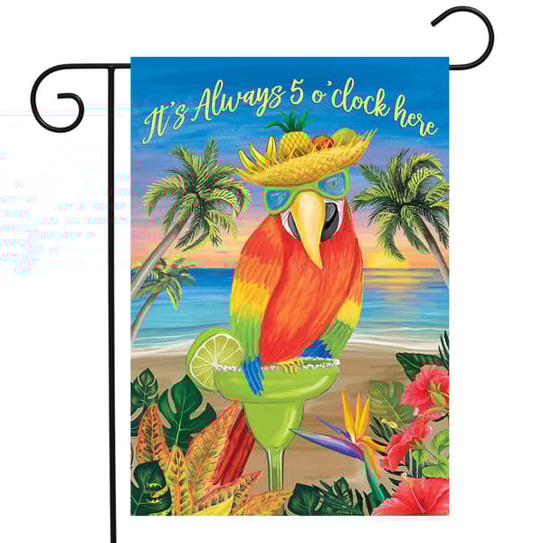 Briarwood Lane Always 5 O'Clock Summer Garden Flag - image 