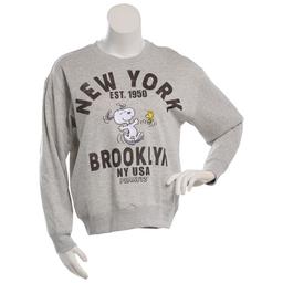 Juniors Freeze Snoopy NY Fleece Pull Over Sweatshirt