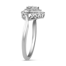 Diamond Classics&#8482; Sterling Silver 1/20ctw. Diamond Heart Ring