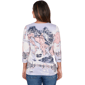Petite Ruby Rd. Jetsetter 3/4 Sleeve Horseshoe Neck Tee - image 2