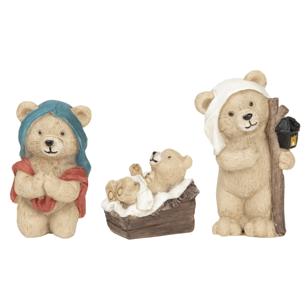Northlight 8pc. Bears Christmas Nativity Set