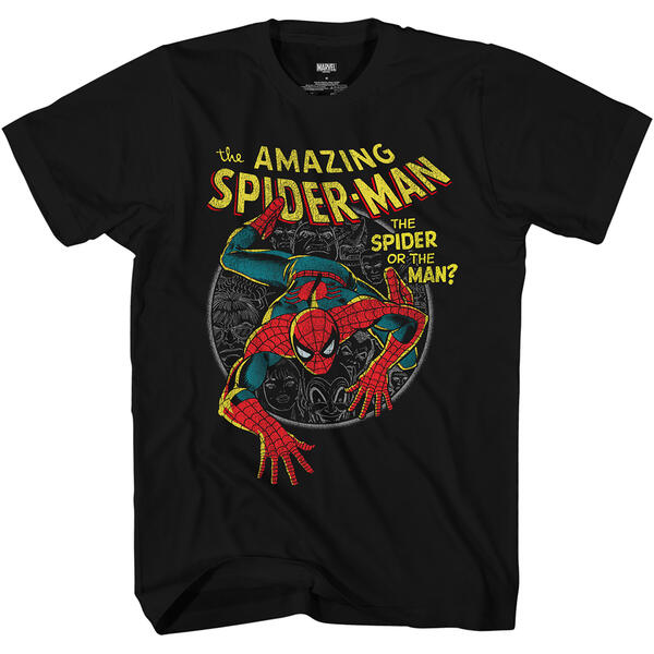 Young Mens Spider-Man Short Sleeve Graphic Tee - image 