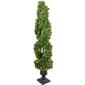 Northlight Seasonal 4.5ft. Artificial Cedar Spiral Topiary Tree - image 5