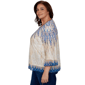 Plus Size Alfred Dunner Tuscany 3/4 Sleeve Ikat Burnout Blouse - image 4