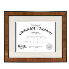 Malden Certificate Wood Frame