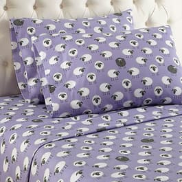 Micro Flannel&#40;R&#41; Sheep Lavender Sheet Set