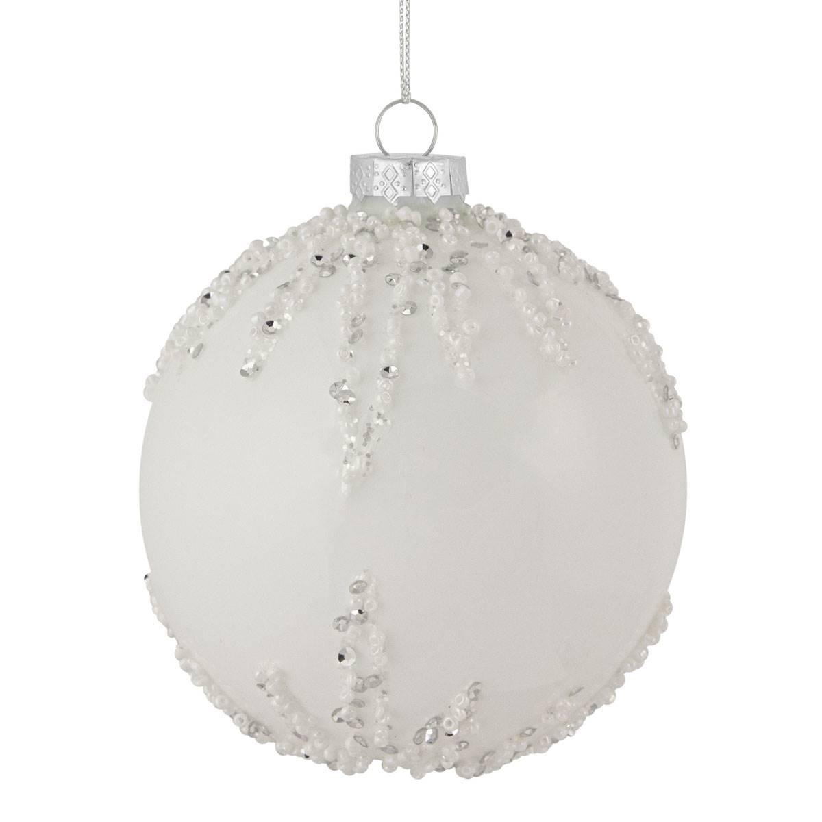 Northlight Seasonal 4in. Sequin Glass Ball Christmas...