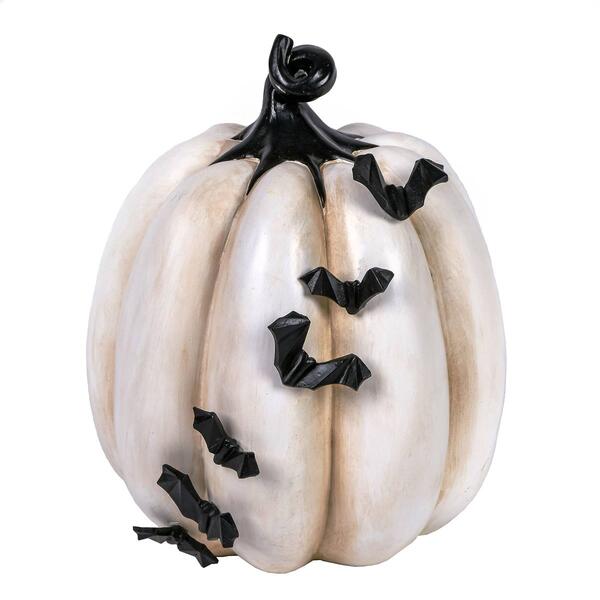 National Tree 9in. Halloween Crawling Bats Pumpkin Decor - image 