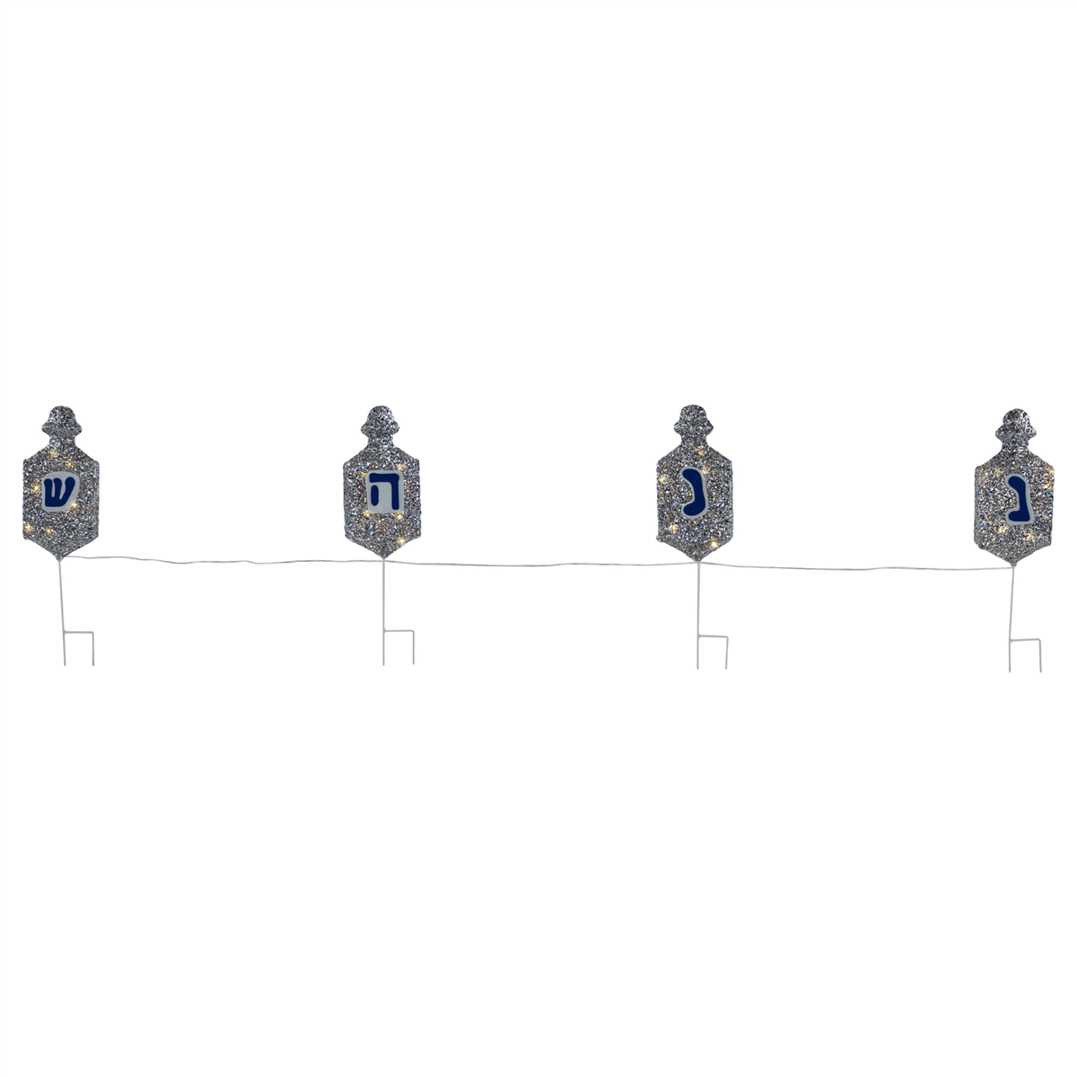 Northlight 4ct. LED Dreidel Hanukkah Pathway Markers