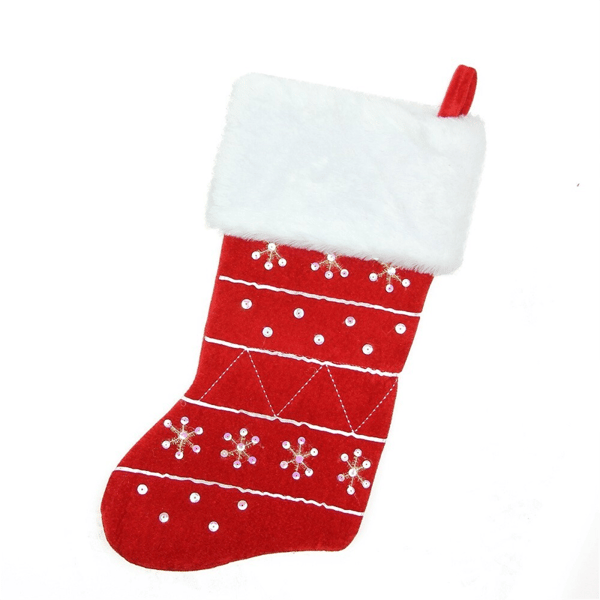 Northlight 19in. Embroidered Snowflake Cuffed Christmas Stocking