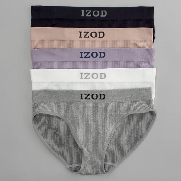 Womens IZOD 5pk. Ribbed Seamless Hipster Panties IZ70088BV